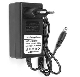 custmized de Li-Ionen de batterijlader van 12.6V 2A, ac gelijkstroom machtsadapter voor batterijpak, zwarte kleur, gelijkstroom-schakelaar