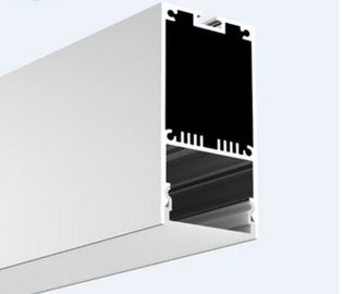 38mm*80mm berijpte het tegenhangeraluminium geleide kanaal met PC dekking, ALP3880-aluuitdrijving