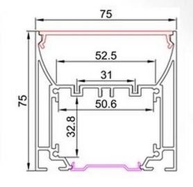 Profiel van het hoge Prestaties het L-vormige Aluminium voor Geleide Strookverlichting, Rohs-Erkend FCC