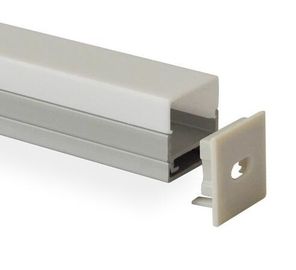 U vorm van de LEIDENE de profielen aluminiumuitdrijving, melkachtige verspreider voor geleide stroken, aluminium LEIDENE profielen voor opslag