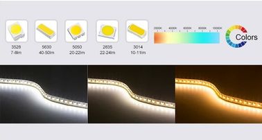 Enige Kleur Geleide Band Lichte Stroken Dimmable, 12 Volt 5 Meters Geleide Kleverige Strooklichten