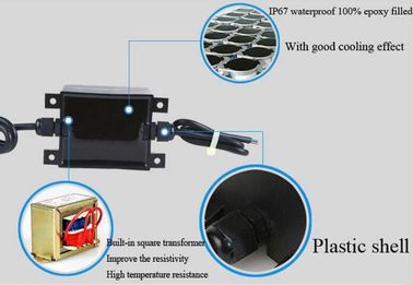 Het zwembad waterdichte transformator van 24VAC 80W, IP68-voeding voor openluchtmotor