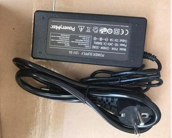 niveau VI van 12V 5A 60Watt batterijlader, 12v-machtsadapter voor batterijpak, duidelijk DOE VI