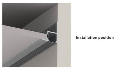Van de LEIDENE het profiel aluminiumuitdrijving voor van de Berijpte/Duidelijke/Verspreiderdekking plafonddecoratie, 1m 2m 3m