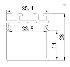 Vierkant Gestalte gegeven LEIDEN Aluminiumprofiel voor Binnenlandse Verlichting, het Opgedoken Opschorting installeren