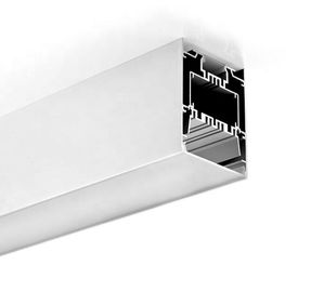 75mm*95mm LEIDEN van het Tegenhangeraluminium Profiel met Berijpte PC, opgeschort boven en beneden aluminium geleid profiel