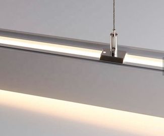 75mm*95mm LEIDEN van het Tegenhangeraluminium Profiel met Berijpte PC, opgeschort boven en beneden aluminium geleid profiel