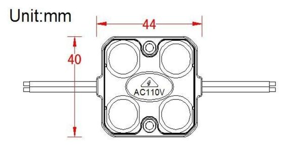 1.5w 140LM 110VAC 220VAC voeren Hoge volatge geleide module voor het Tekenvakje van Lightbox van de Kanaalbrief in